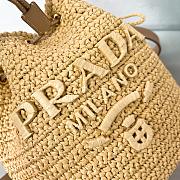 Colestore Prada Crochet and Leather Mini-Bucket Bag 20x17x12cm - 6