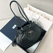 Colestore Prada Black Nappa Leather Shoulder Bag 24x25x11cm - 1