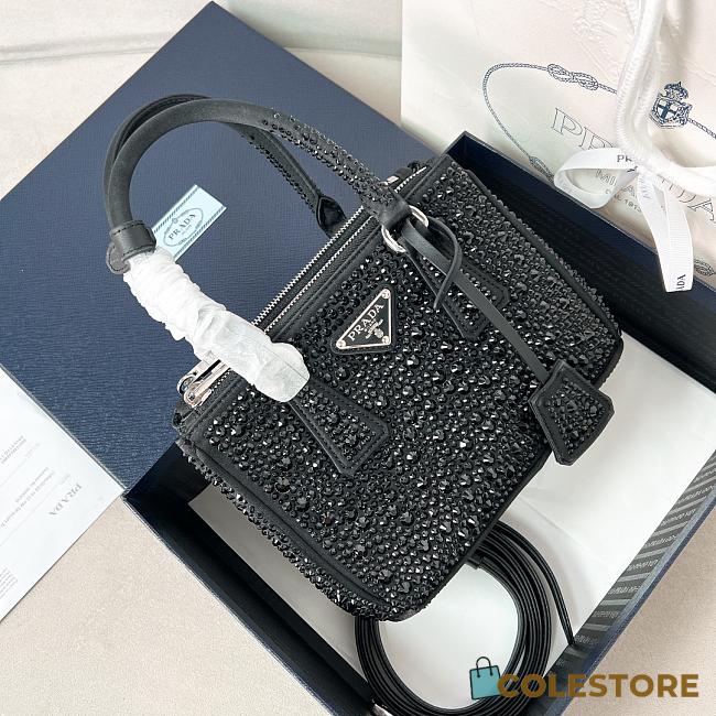 Colestore Prada Galleria Crystal Satin Mini-bag 20x14.5x9.5cm - 1