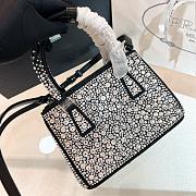 Colestore Prada Galleria Satin Mini-bag With Crystals 20x14.5x9.5cm - 3