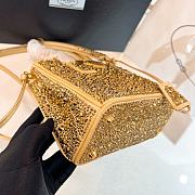 Colestore Prada Gold Mini Crystal Galleria 20x14.5x9.5cm - 4