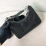 Colestore Prada Re-Edition 2005 Crystal-Embellished Bag 22x18x6.5cm - 2