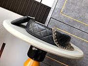 Colestore Chanel Clutch with chain - Mesh, shiny lambskin & Gold-Tone Metal Black 15x22x6cm - 2