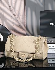 Colestore Chanel Kelly Flap Bag Beige 26x16x13cm - 4