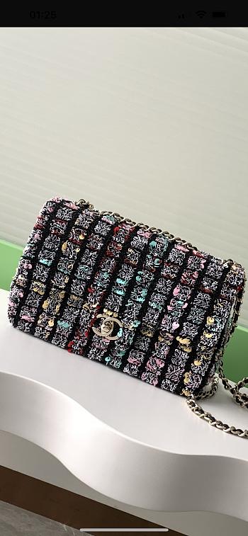 Colestore Chanel 25C Tweed Shoulder Bag size 20cm