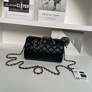 Colestore Chanel 25P Bowling Bag Calfskin Black 11.5×18.5×11cm - 1