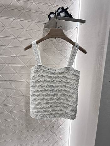 Colestore Chanel Tank Top in White