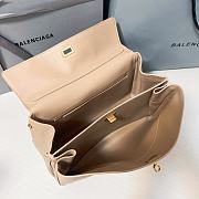 Colestore Balenciaga Women's Medium Rodeo Leather Handbag Beige 35x23x11cm - 6