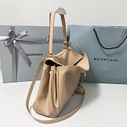Colestore Balenciaga Women's Medium Rodeo Leather Handbag Beige 35x23x11cm - 5