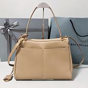 Colestore Balenciaga Women's Medium Rodeo Leather Handbag Beige 35x23x11cm - 3