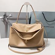 Colestore Balenciaga Women's Medium Rodeo Leather Handbag Beige 35x23x11cm - 2