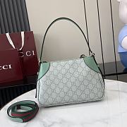 Colestore Gucci GG Emblem Small Shoulder Bag Light Green 24.5x16x5cm - 5