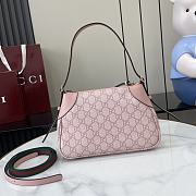 Colestore Gucci GG Emblem Small Shoulder Bag Light Pink 24.5x16x5cm - 4