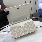 Colestore Gucci GG Emblem Wallet With Leather Strap Beige 20x12.5x5cm - 4