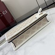 Colestore Gucci GG Emblem Wallet With Leather Strap Beige 20x12.5x5cm - 3