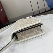 Colestore Gucci GG Emblem Wallet With Leather Strap Beige 20x12.5x5cm - 2