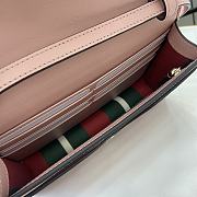 Colestore Gucci GG Emblem Wallet With Leather Strap Light Pink 20x12.5x5cm - 4