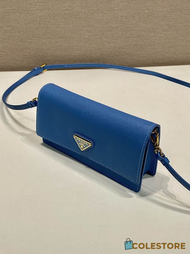 Colestore Prada Saffiano Crossbody Blue Bag 18x9.5x3cm - 1