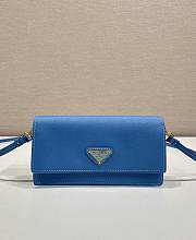 Colestore Prada Saffiano Crossbody Blue Bag 18x9.5x3cm - 3