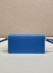 Colestore Prada Saffiano Crossbody Blue Bag 18x9.5x3cm - 2