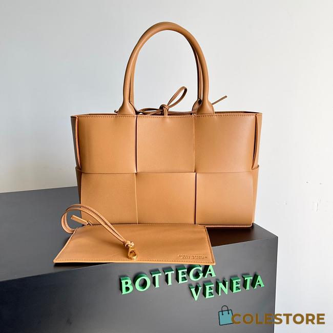 Colestore Bottega Veneta Mini Arco Tote Camel 25x16x8cm - 1