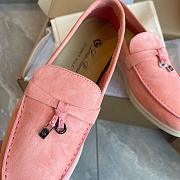 Colestore Loro Piana Summer Charms Walk Loafers Pink  - 5