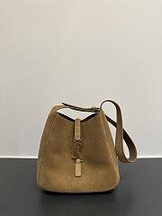 Colestore YSL Saint LaurentLe 5 À 7 Mini in Suede Brown Shoulder Bag 15×16x7CM - 1