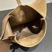 Colestore YSL Saint LaurentLe 5 À 7 Mini in Suede Brown Shoulder Bag 15×16x7CM - 6