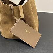 Colestore YSL Saint LaurentLe 5 À 7 Mini in Suede Brown Shoulder Bag 15×16x7CM - 5