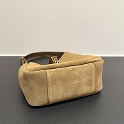 Colestore YSL Saint LaurentLe 5 À 7 Mini in Suede Brown Shoulder Bag 15×16x7CM - 3