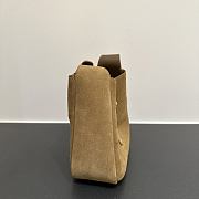 Colestore YSL Saint LaurentLe 5 À 7 Mini in Suede Brown Shoulder Bag 15×16x7CM - 2