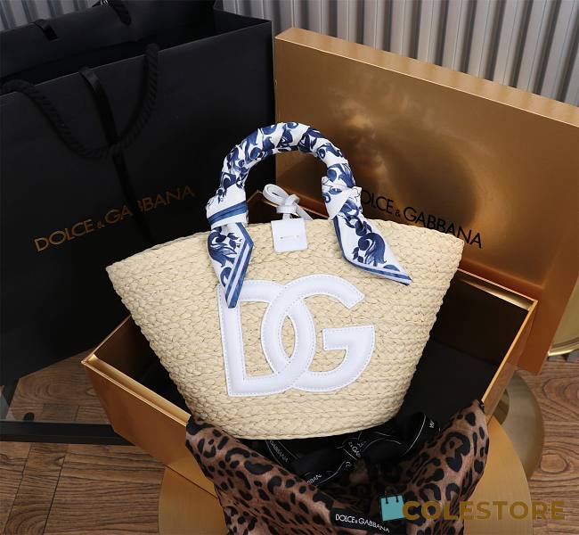 Colestore Dolce & Gabbana Small Kendra Shopper in White 35x26x16cm - 1