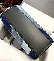 Colestore Dolce&Gabbana Denim Patchwork Shopper Blue 31x27x15cm - 3