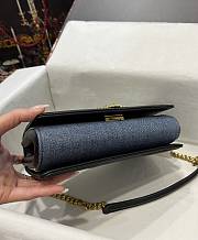 Colestore Dolce & Gabbana Medium Devotion Denim Shoulder Bag Blue 21x13.5x5cm - 6