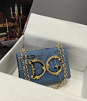 Colestore Dolce & Gabbana Dg Girls In Patchwork Denim Blue 23x17x6.5cm - 4