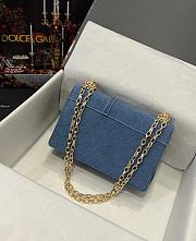 Colestore Dolce & Gabbana Dg Girls In Patchwork Denim Blue 23x17x6.5cm - 3