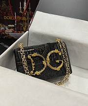 Colestore Dolce & Gabbana Dg Girls In Patchwork Denim Black 23x17x6.5cm - 4