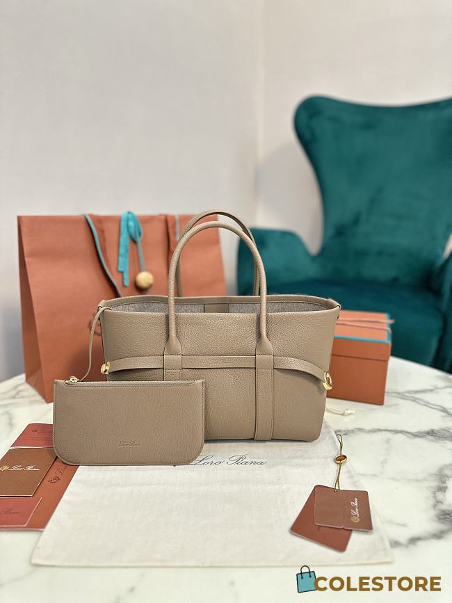 Colestore Loro Piana Ghiera Shopper Small Light Brown 28x19x12cm - 1