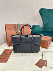 Colestore Loro Piana Ghiera Shopper Small Black 28x19x12cm - 4