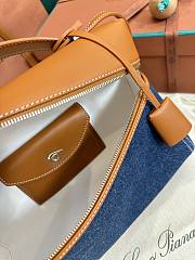 Colestore Loro Piana Extra Bag L27 Surge Blue 27x15.5x9.5cm - 6