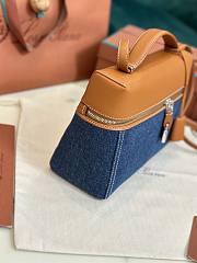 Colestore Loro Piana Extra Bag L27 Surge Blue 27x15.5x9.5cm - 4