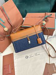 Colestore Loro Piana Extra Bag L27 Surge Blue 27x15.5x9.5cm - 2