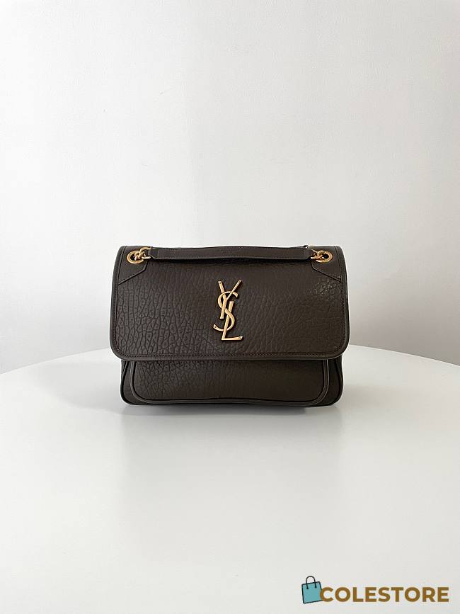 Colestore YSL Saint Laurent Niki Medium In Grained Lambskin Light Musk 28x20.5x8.5cm - 1
