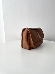 Colestore YSL Saint Laurent Niki Medium In Grained Lambskin Dark Cork 28x20.5x8.5cm - 2