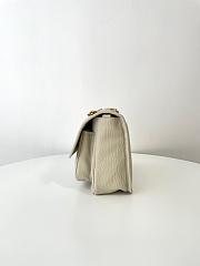 Colestore YSL Saint Laurent Niki Medium In Grained Lambskin Blanc Vintage 28x20.5x8.5cm - 4