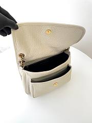 Colestore YSL Saint Laurent Niki Medium In Grained Lambskin Blanc Vintage 28x20.5x8.5cm - 5