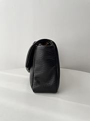 Colestore YSL Saint Laurent Calypso Large In Grained Lambskin Black 28x22x12cm - 2