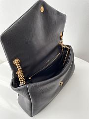 Colestore YSL Saint Laurent Calypso Large In Grained Lambskin Black 28x22x12cm - 4