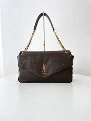 Colestore YSL Saint Laurent Calypso Large In Grained Lambskin Light Musk 28x22x12cm - 1