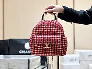 Colestore Chanel 24N Coco Neige Backpack in Tweed 28x26x11cm - 2